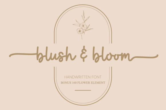 Blush & Bloom Font Poster 1