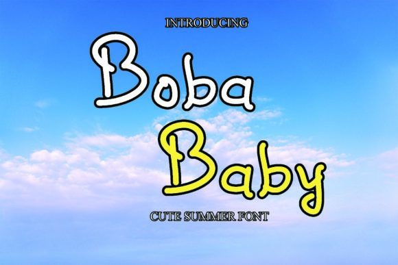 Boba Baby Font Poster 1