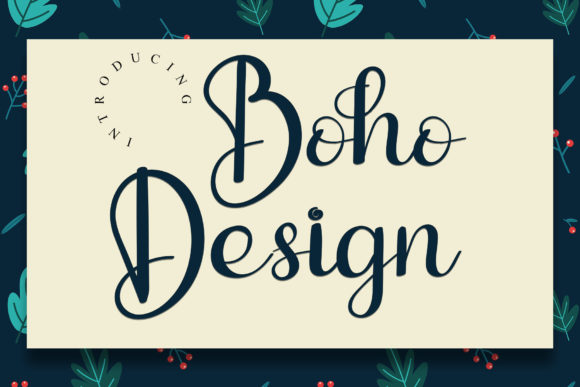 Boho Design Font Poster 1