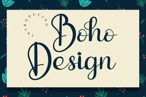 Boho Design Font Boho Design Font Poster 1