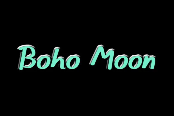 Boho Moon Font Boho Moon Font Poster 1
