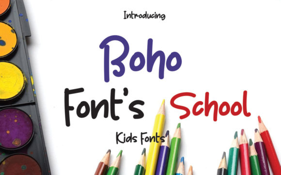 Boho School Font Poster 1