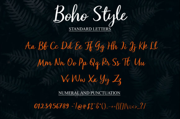 Boho Style Font Poster 4