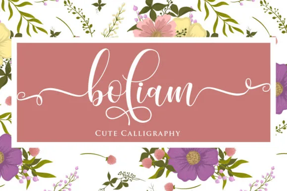 Boliam Font Boliam Font Poster 1