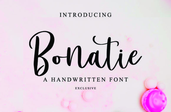 Bonatie Font Poster 1