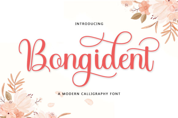 Bongident Script Font Poster 1