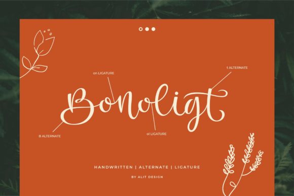 Bonoligt Font Poster 2