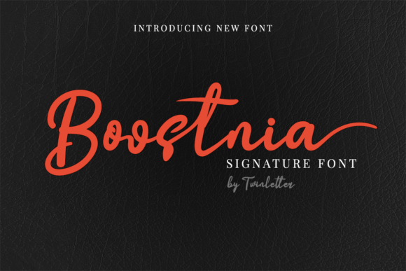 Boostnia Font Poster 1