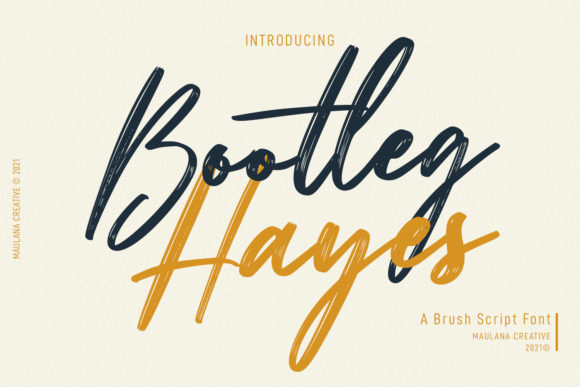 Bootleg Hayes Font Poster 1