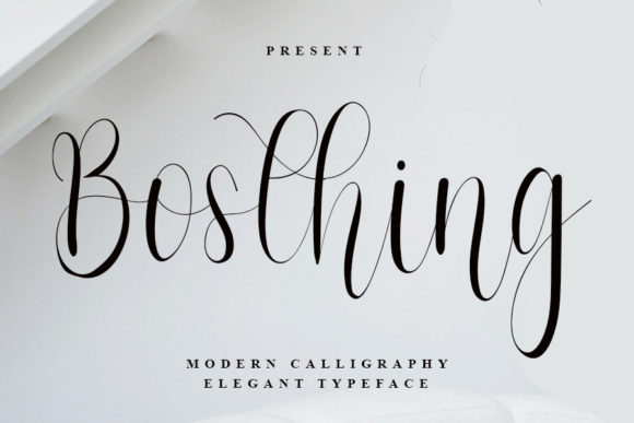 Bosthing Font Poster 1
