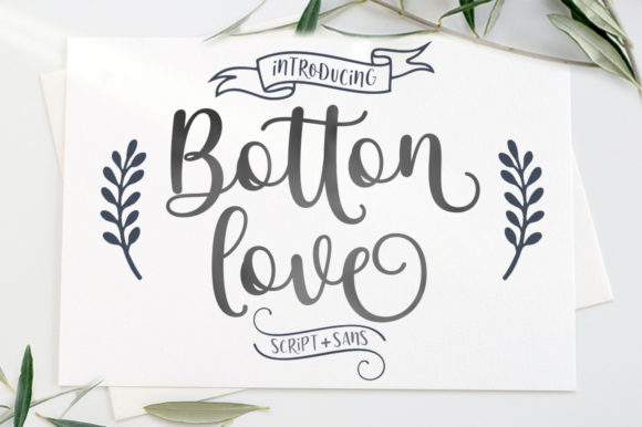 Botton Love Duo Font Poster 1