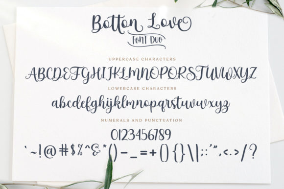 Botton Love Duo Font Poster 5