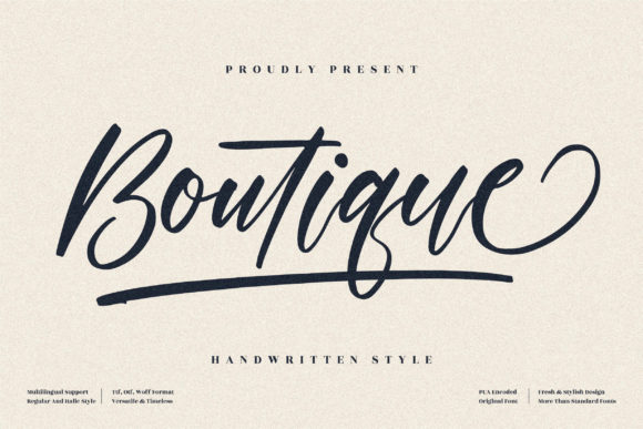 Boutique Font Poster 1