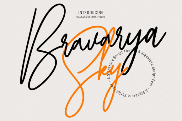Bravarya Sky Font Poster 1