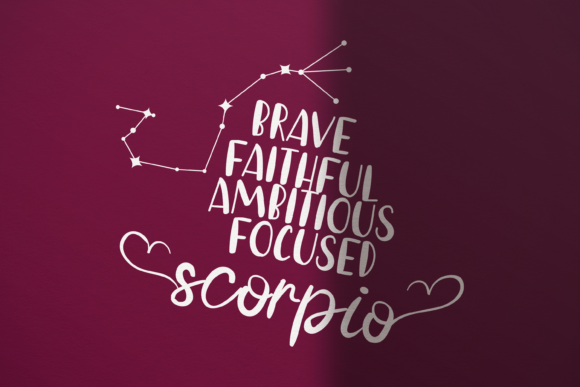 Bravery Scorpio Duo Font Poster 8