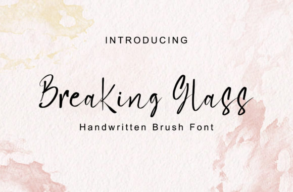 Breaking Glass Font