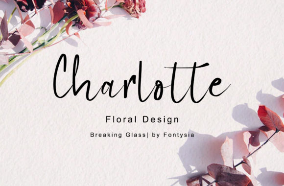Breaking Glass Font Poster 2