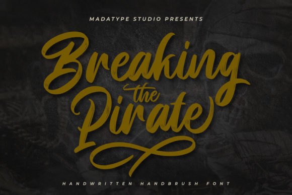 Breaking Pirate Font Poster 1