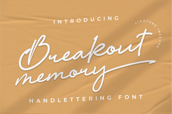 Breakout Memory Font Poster 1