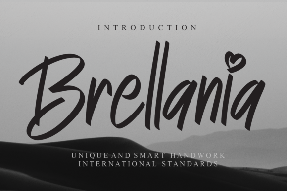 Brellania Font Brellania Font Poster 1
