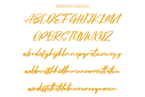 Brickston Script Font Poster 9