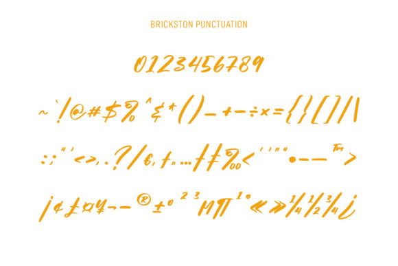 Brickston Script Font Poster 10