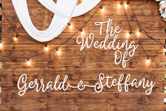 Bride and Groom Font Poster 6
