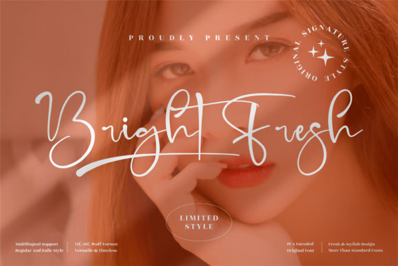 Bright Fresh Font Poster 1