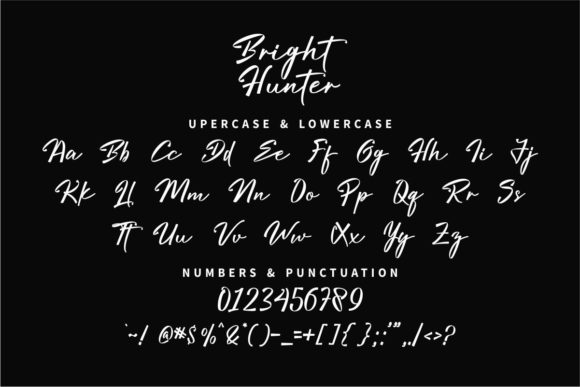 Bright Hunter Font Poster 3