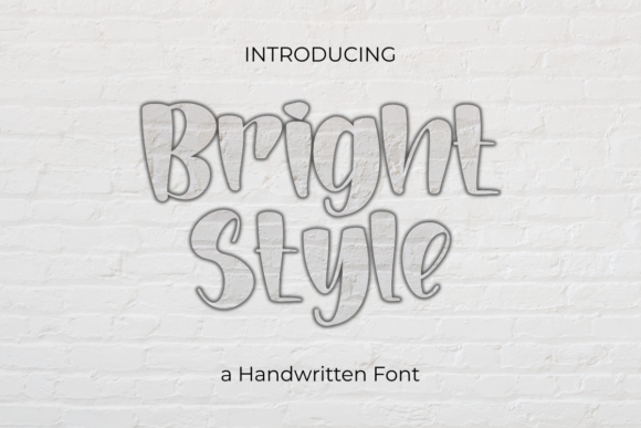 Bright Style Font Poster 1