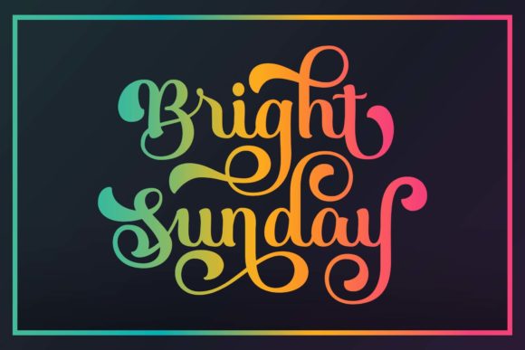 Bright Sunday Font Poster 1