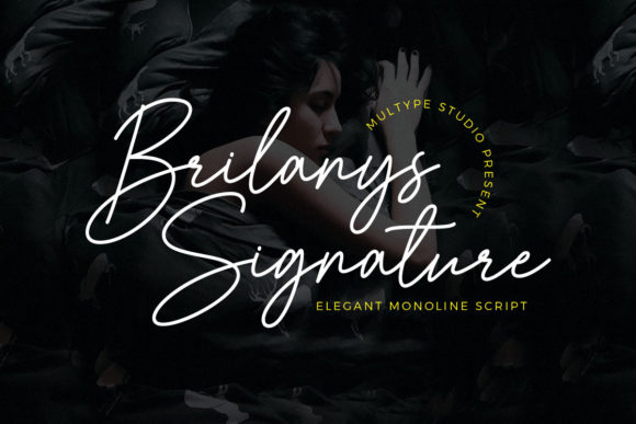 Brilanys Signature Font Poster 1