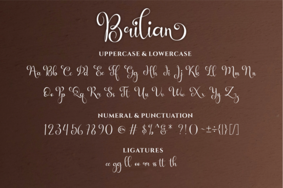 Brilian Font Poster 8