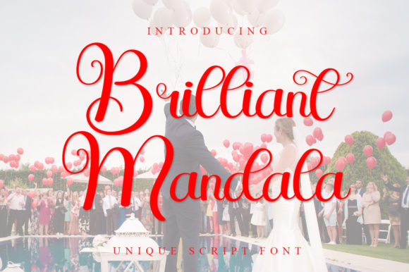 Brilliant Mandala Font Poster 1