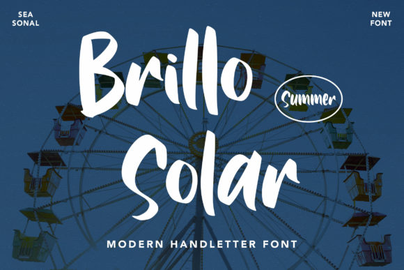 Brillo Solar Font Poster 1