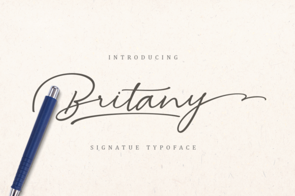 Britany Font Britany Font Poster 1
