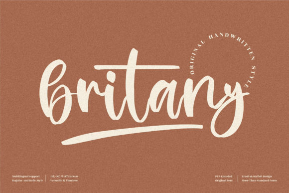 Britany Font Poster 1