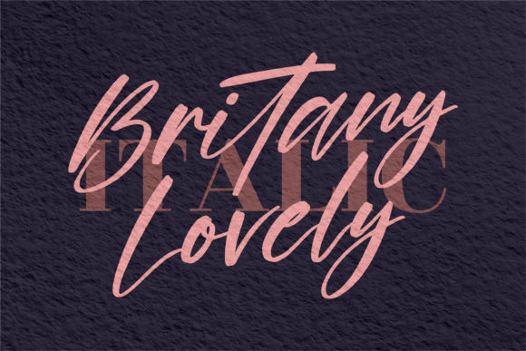 Britany Lovely Font Poster 2