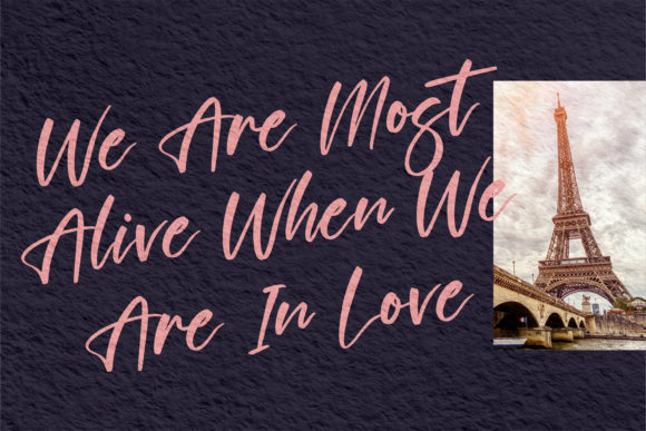 Britany Lovely Font Poster 11