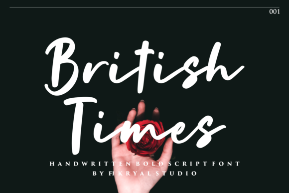 British Times Font Poster 1