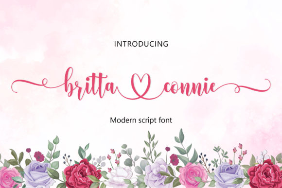 Britta Connie Font Poster 1