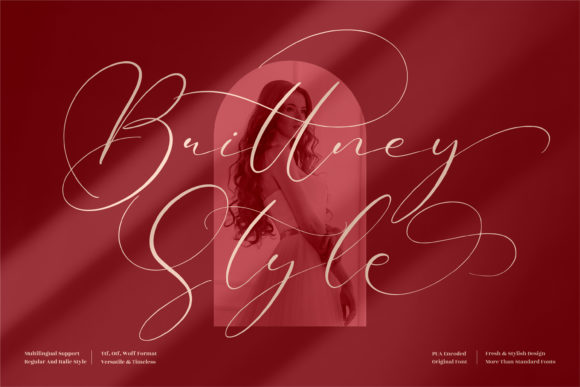 Brittney Style Font Poster 1