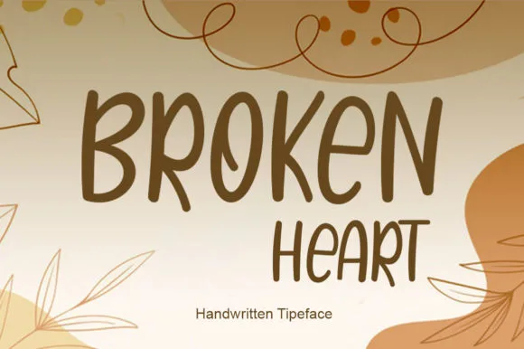 Broken Heart Font Broken Heart Font Poster 1