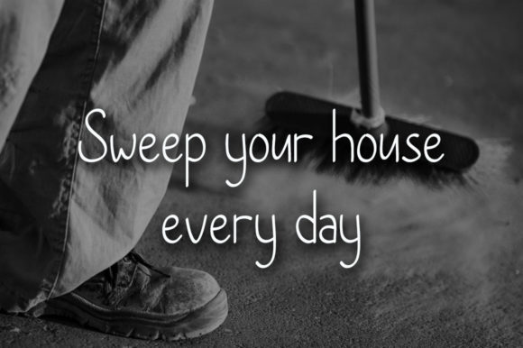 Broom Font Poster 2