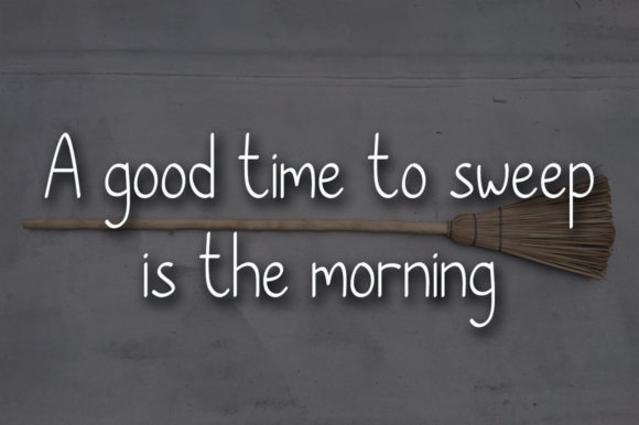 Broom Font Poster 3
