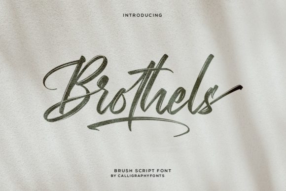 Brothels Font Poster 1