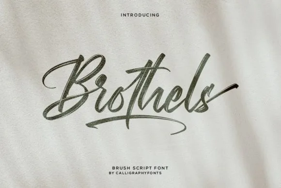 Brothels Font Brothels Font Poster 1