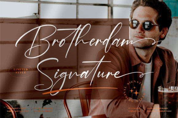 Brotherdam Signature Font Poster 1