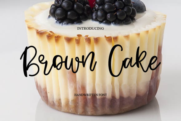 Brown Cake Font Poster 1