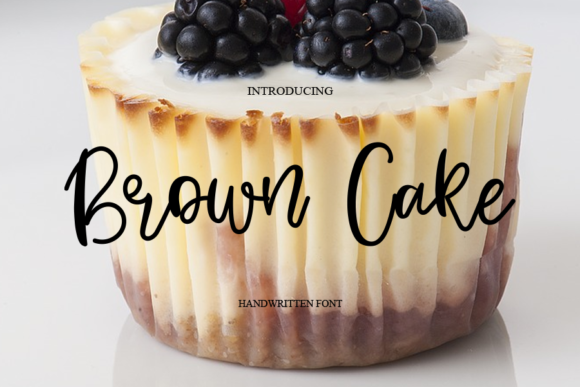 Brown Cake Font Brown Cake Font Poster 1